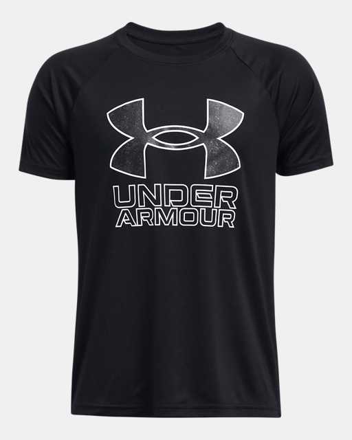 Boys' UA Tech™ Hybrid Print Short Sleeve (Extended Size)